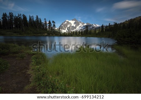 Mt Shuksan Pacific North West Landscape Mountains Washington State