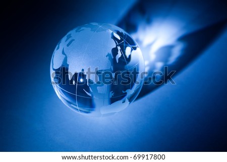 Earth planet,Transparent globe for background