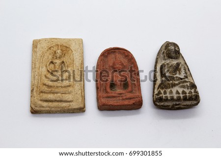 Amulet on white background, Thailand only
