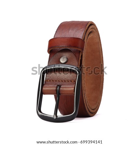 business belt in white background