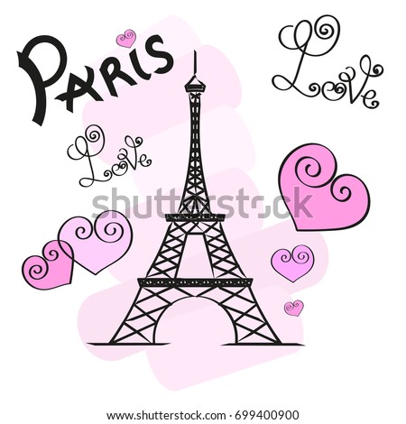 Paris and Eiffer Tower.