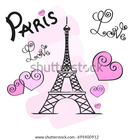 Paris and Eiffer Tower.