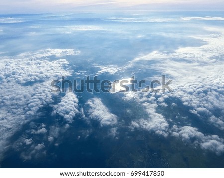 Top view clouds