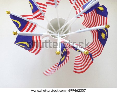 malaysia flag isolated on white background