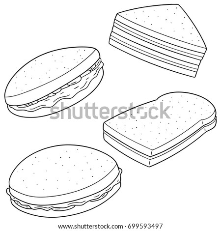 vector set of sandwich