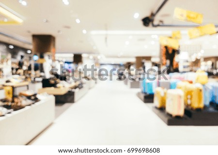 Abstract blur and defocused of derpartment store and shopping mall interior for background