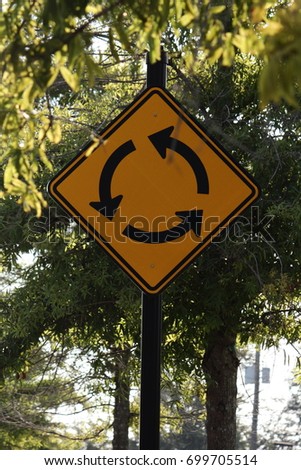 ROUNDABOUT SIGN