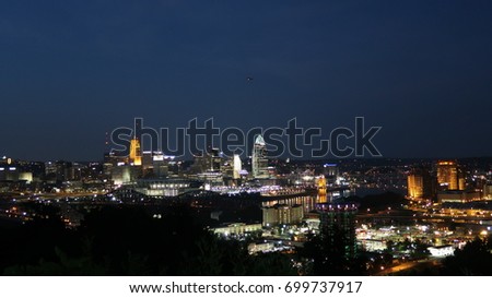 Cincinnati at night