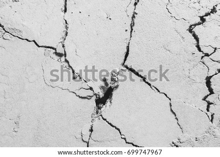 Cracked Grey surface texture background, Grey surface close up,concept of split Damaged surface.