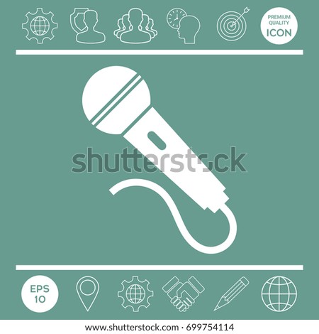 Microphone symbol icon