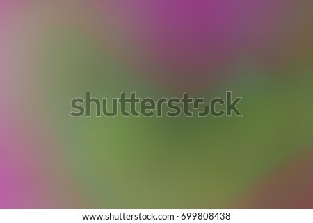 Abstract gradient green pink and purple background. Photography lens Blurred