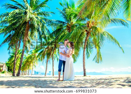 beach wedding ceremony tropic wedding