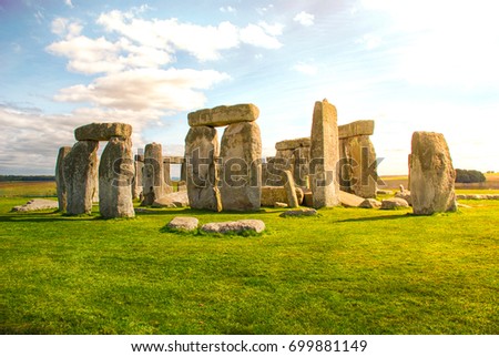 Stonehenge in the Evening Royalty-Free Stock Photo #699881149