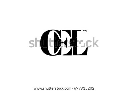 CEL Logo Branding Letter. Vector graphic design. Useful as app icon, alphabet combination, clip-art, and etc.