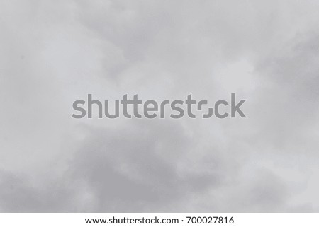 Gray cloud sky storm background soft focus