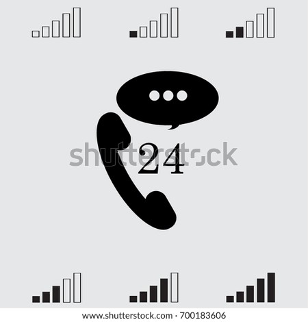 Speech bubble and phone icon
