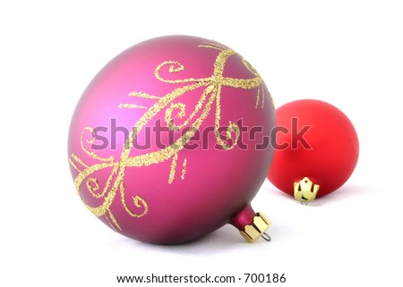 colorful christmas balls
