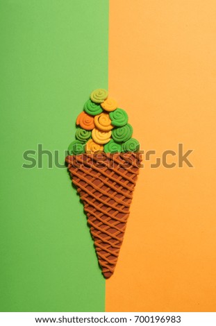 Ice cream. Abstraction.