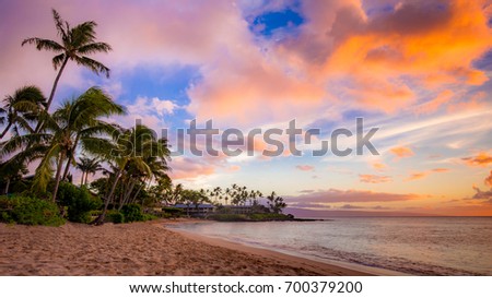 Napili bay sunset, West Maui