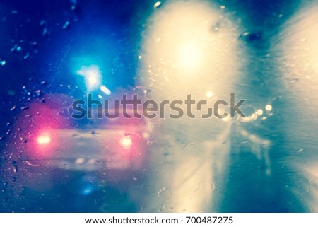 blurred night light raining city soft background vintage color