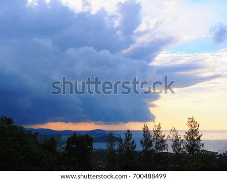 Beautiful cloud it'going to rain 
SAMUI THAILAND