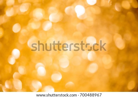 abstract Yellow Bokeh circles for Christmas background