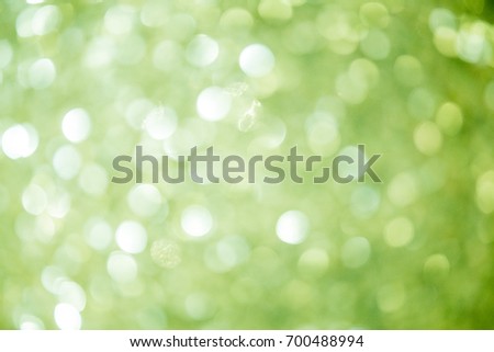 abstract green Bokeh circles for Christmas background