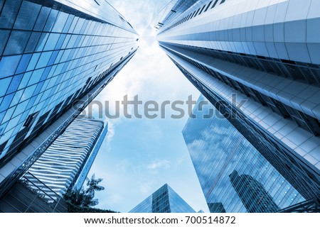 Skyscraper and tower of business center., Business concept. Royalty-Free Stock Photo #700514872