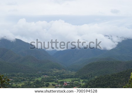 Mountain with the Sky