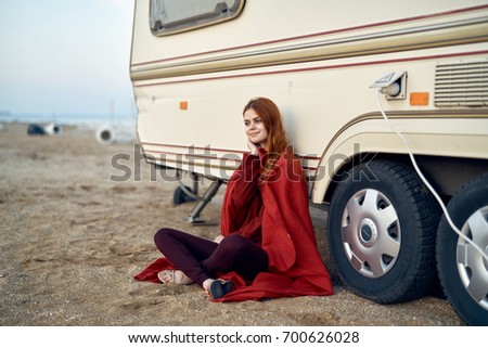 Beautiful young woman is resting on the sea, ocean, beach, sun, summer.