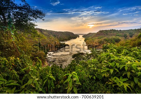 Nile river - Murchison Falls N.P. - Uganda Royalty-Free Stock Photo #700639201