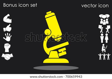 microscope icon vector illustration.