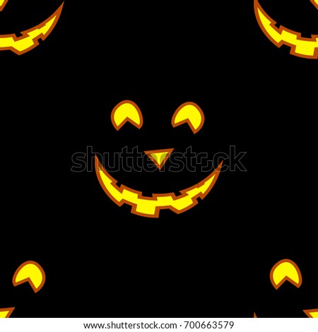seamless pattern halloween  pumpkin 