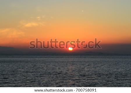 sea view a sunset at Tung Chung
