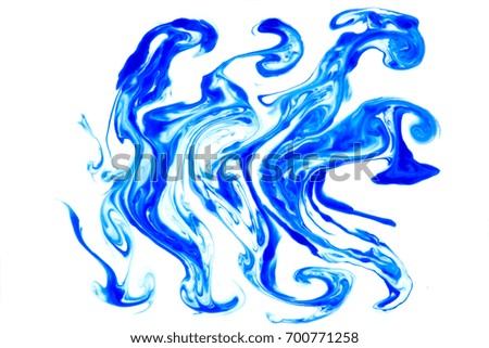 abstract background of splattered blue ink blots