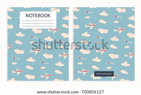 Notebook with travel pattern
