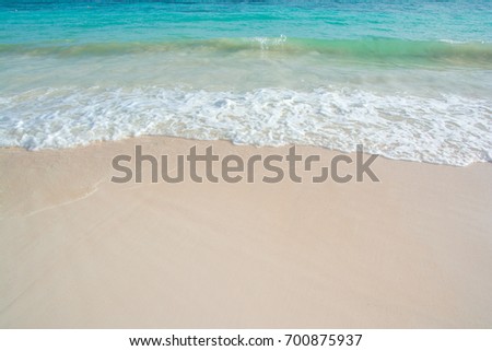 beautiful wave of ocean on the beach