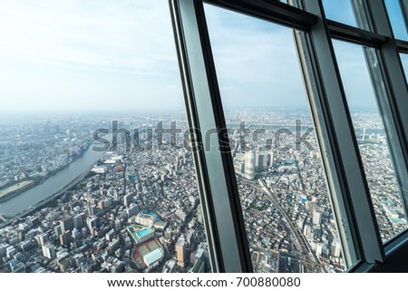 Landscape from Tokyo SkyTree, Japan Royalty-Free Stock Photo #700880080
