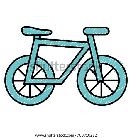 bicycle vehicle isolated icon