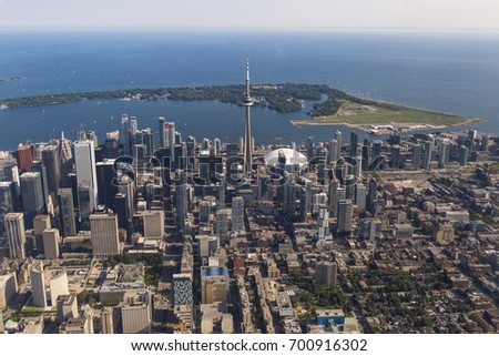 Stunning Aerial View of Toronto from Afar