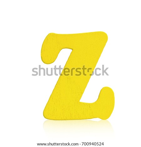  Wooden color font isolated on white background.This has clipping path.                              