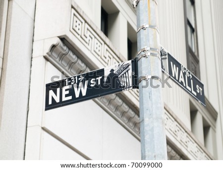 Street sign on the bright day