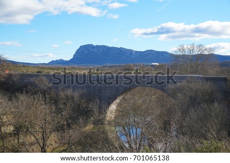 Ravin des Arcs hiking landscape, in the south of France