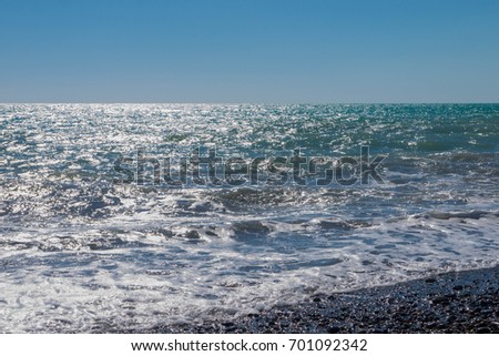 the picture of rough seas