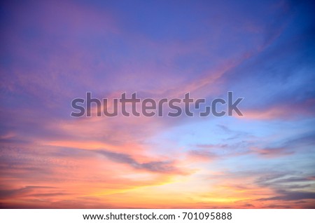 The background of beautiful sky, colorful of sky.