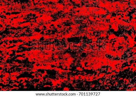 Metal texture with scratches and cracks. Image includes a effect the black and red tones. Black and red metal background.