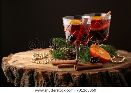 Still life with orange and rum