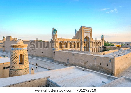 Madrassa in Khiva old town, Uzbekistan