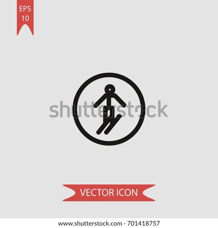 Traffic sign vector icon illustration symbol
