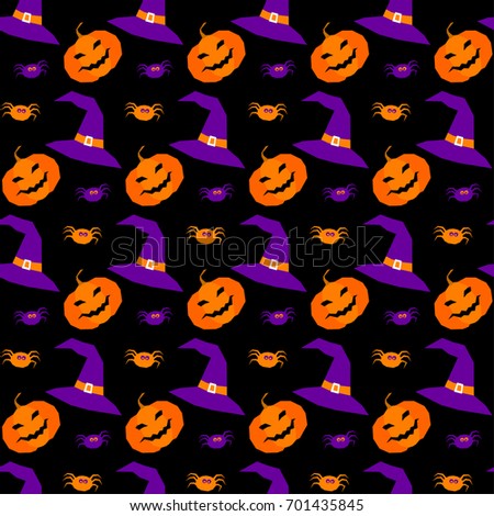 Happy halloween seamless pattern background. Abstract halloween pattern for design card, party invitation, poster, album, menu, t shirt, bag print etc.